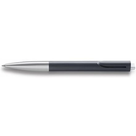 Lamy balpen, model noto black silver, met een zwarte medium vulling