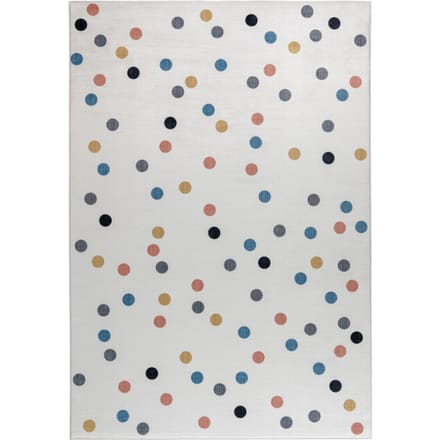 Muratap Kindervloerkleed stippen multi wasbaar antislip- 120x170 cm