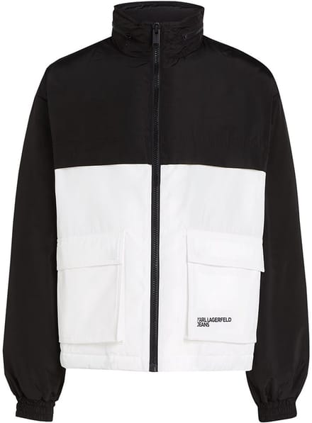 Karl Lagerfeld Jeans Blocked Gewatteerde Jas Zwart M Man