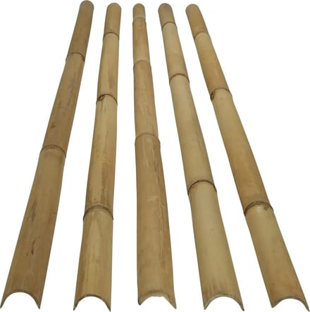 Masters of Bamboo® Halfronde Bamboepaal Tali - 100 cm - Ø 6-8 cm
