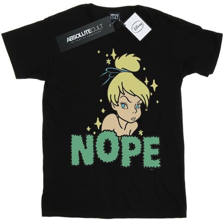 Disney Meisjes Tinker Bell Nope Katoenen T-shirt (Zwart)