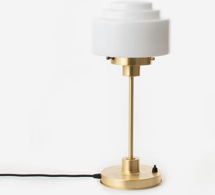 Slanke Tafellamp Getrapt Ø 20 20's Messing - Art Deco Trade