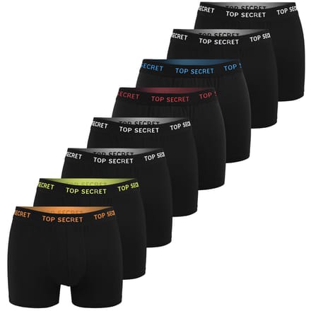 Top Secret Serie - Katoenen Heren Boxers - 8 Pack - Maat M