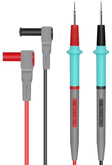 Multimeter Meetkabels - Testkabels Set - Componenten Testen - Scherp Contact - 90 cm Lengte - Afgebeeld