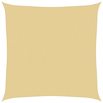 vidaXL - Zonnezeil - 4x4 - m - 100% - polyester - oxford - zandkleurig