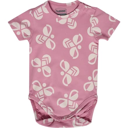 Hummel kinderbody met korte mouwen Hmlmini Bold Bee Aop S/S 232482