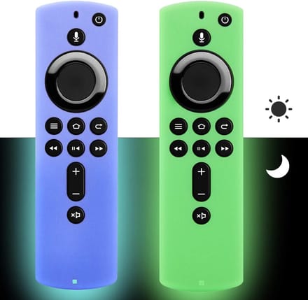 Solidchoice - [2 Pack] Firestick Afstandsbediening Cover (Glow in the Dark) Voor Fire TV Stick 4K