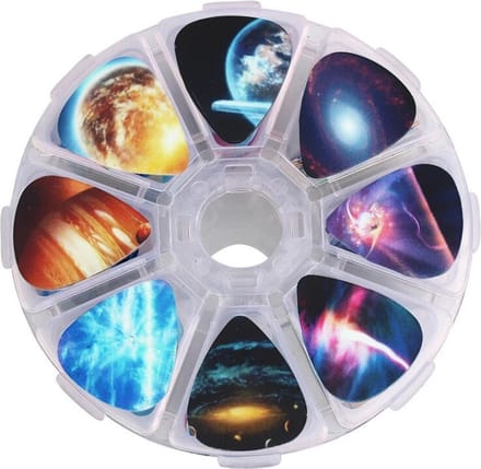 50 Stuks Plectrums – Planeten – Diktes .46mm, .71mm, 1.0mm – Plectrum voor alle soorten Gitaren