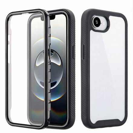 imoshion Hoesje - Geschikt voor Apple iPhone 17e / 16e - 360° Full Protective Case - Zwart