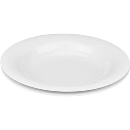 Rosenthal Set van 2 Diepe Borden, 24 cm, Wit, Porselein