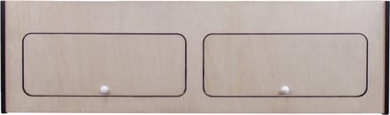 Bovenkast camperbusje - natuurlijk - 120x35x35cm - softclose