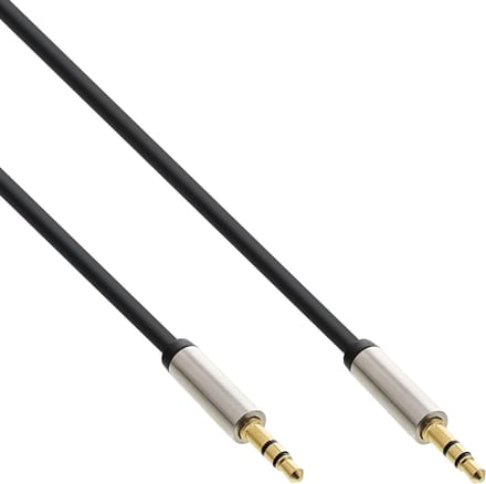 Premium 3,5mm Jack stereo audio slim kabel - 2 meter