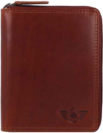 Greenburry Vintage Portemonnee RFID-bescherming Leder 12.5 cm - Dames - Horizontaal - natur