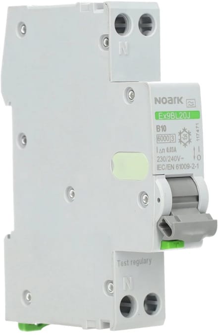Noark aardlekautomaat B10 1P+N 30mA Type A (117471)