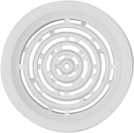 Ronde Ventilatieroosters Set van 4 - 60 mm - Kunststof Weiß