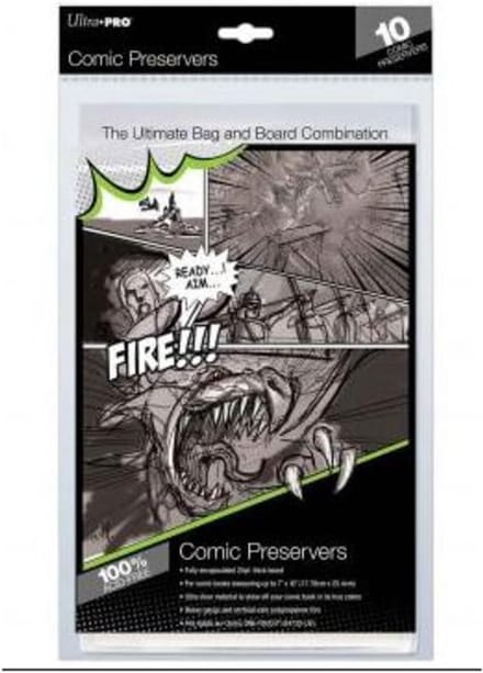Archival Comic Book Sleeves met Versteviging voor Strips tot 7x10 Inch