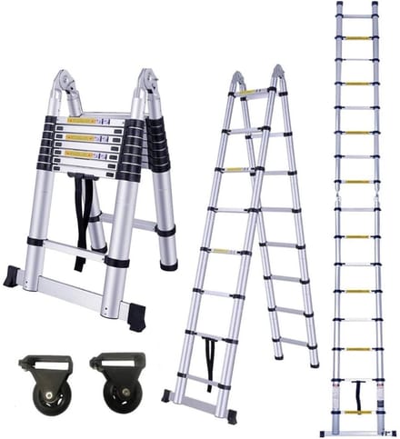 Veltro® Telescoopladder Aluminium - Vouwladder - 5M