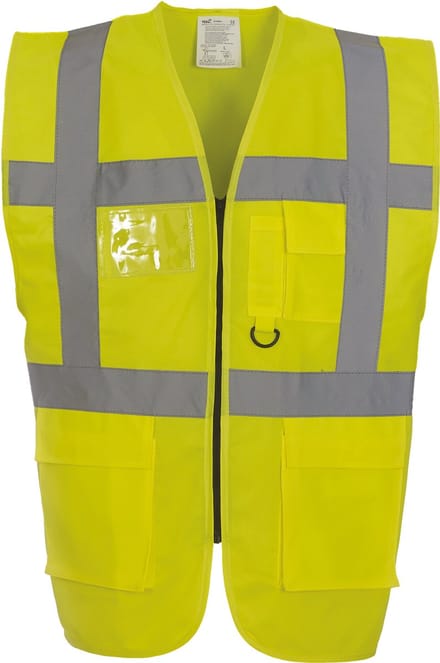 Yoko Signalisatie multifunctioneel executive vest YHVW801 - Hi Vis Yellow - S
