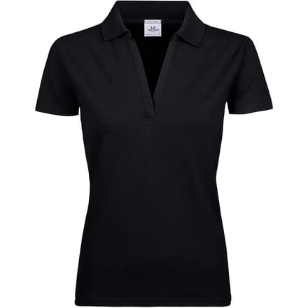 Tee Jays - Women´s Luxury Stretch V-Neck Polo - Black - M