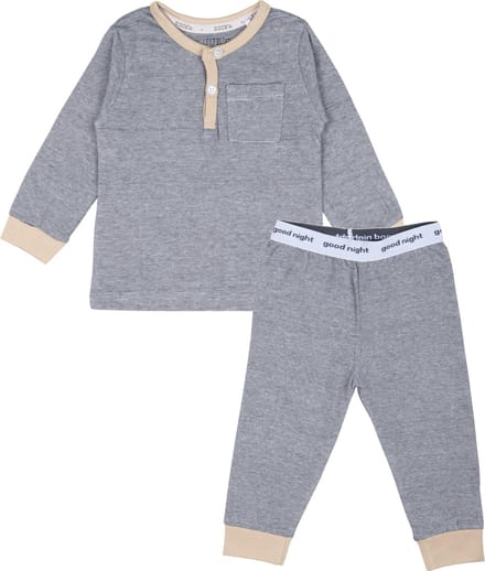 KUUK'n, jongens pyjama streep blauw, 62/68