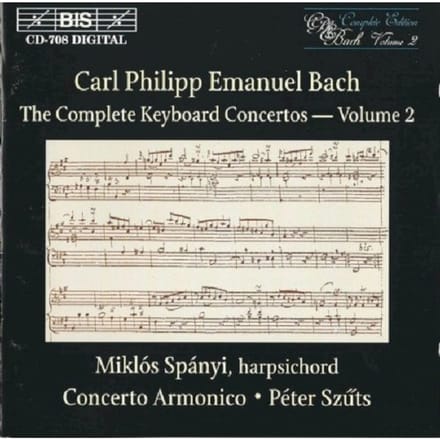Miklós Spányi, Concerto Armonico - C.P.E. Bach: Keyboard Concertos Vol.2 (CD)