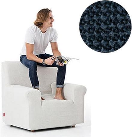 Milos meubelhoes voor fauteuil Marineblauw - 70-110cm