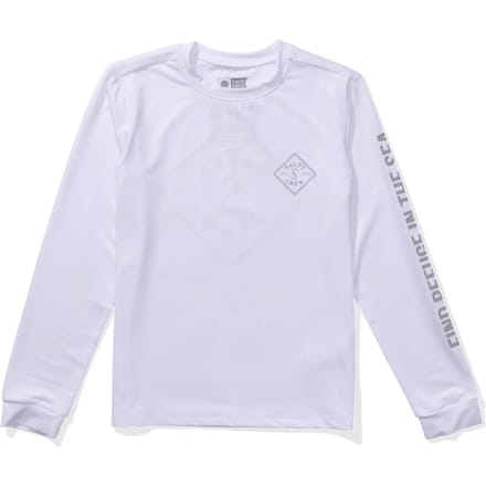 Salty Crew Tippet Sunshirt Boy Rash Guard Met Lange Mouwen Wit L Jongen