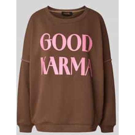 Relaxed fit sweatshirt met ronde hals