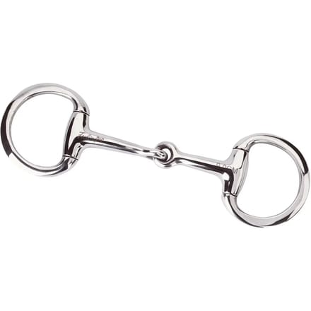 Mini olijfbit voor gebroken paarden met platte ringen Feeling