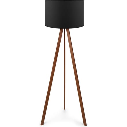 Asir - Vloerlamp - Zwart en Bruin - 140 x 38 cm