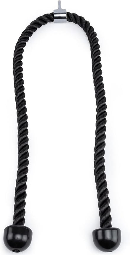 Dubbele Lengte Triceps Pull Down Touw - 55 Inch Accessoire voor Kabelmachine - Stevige Triceps Rope
