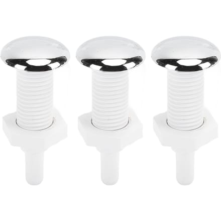 3 STUKS Badkuip Luchtsproeier PVC 30mm Recht Spa Luchtbel Jet Sproeier Vervanging voor Bubbelbaden white