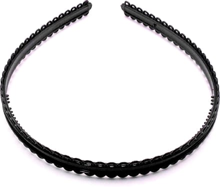 Diadeem met patroon zwart