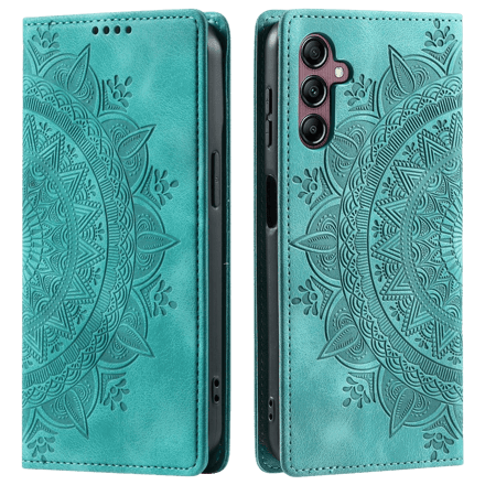 Comfycase Samsung Galaxy S24 FE Zacht Mandala Book Hoesje Groen
