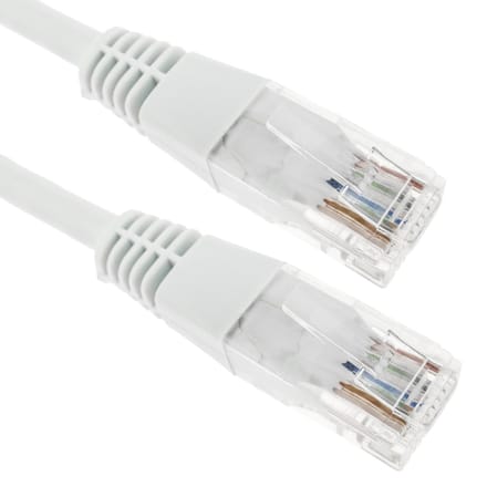 BeMatik - 2 m witte Cat.5e UTP Ethernet-netwerkkabel