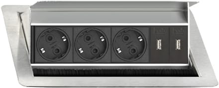 EVOline FlipTop Push Medium 3xWCD +2xUSB-lader A+C BELGIE
