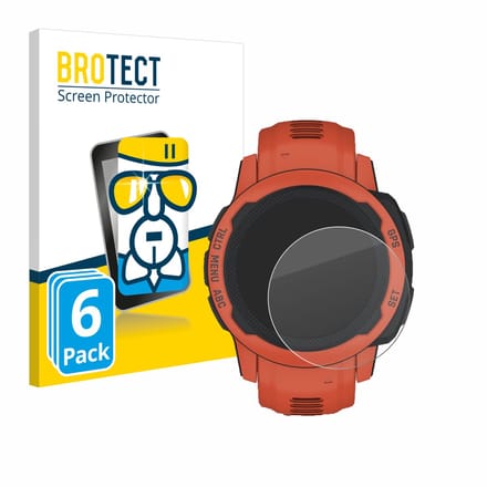 Screenprotector 6 Stuks voor Garmin Instinct 2S Beschermglas transparant