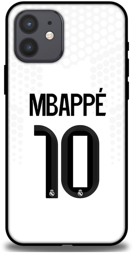 Mbappé 10 Real Madrid telefoonhoesje - Apple iPhone 12 - Backcover Softcase - Wit