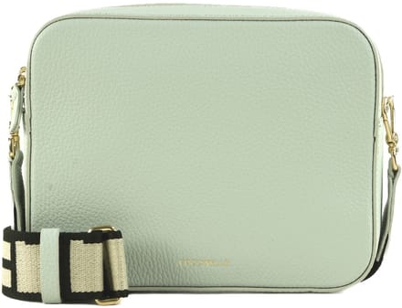 COCCINELLE Leren schoudertas Tebe Crossover Bag Snow Lichtblauw