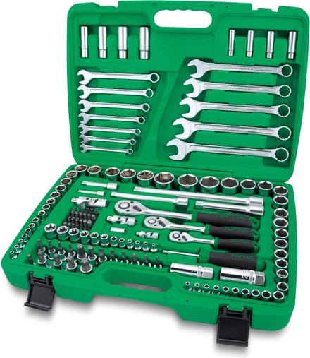 Toptul 130-delige Doppenset 1/4", 3/8", 1/2" GCAI130B
