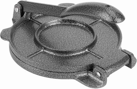 Tortilla Maker - Platbrood Pers - Keukenbenodigdheden - Sturdy Aluminium - 6.5 Inch - Grijs