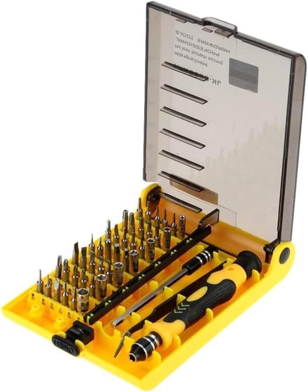 Schroevendraaier Set - Precisie Tools - Elektronica Reparatie - 45-in-1 Verwisselbaar - Compact Ontwerp - Grijs