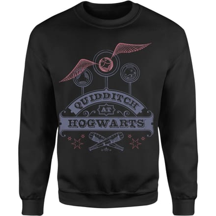 Harry Potter Quidditch At Hogwarts Sweatshirt - Black - L