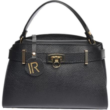 Isabella Rhea Zwart Rundleer Tas