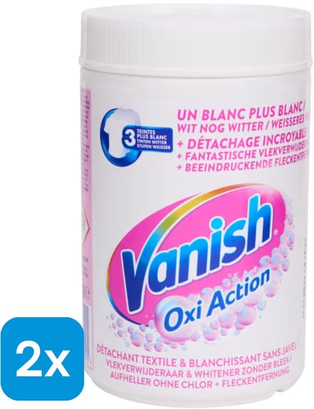 Vanish Oxi Vlekverwijderaar Poeder - 2x 600 gr
