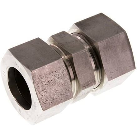 38S RVS Rechte Snijring Koppeling 315 Bar DIN 2353 - FL2S-C-ST-38-S