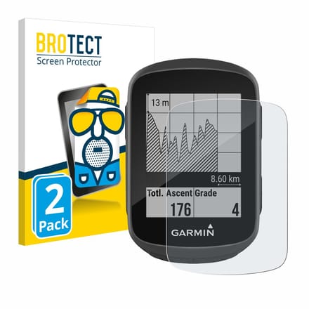 BROTECT - Screenprotector voor Garmin Edge 130 - Folie Beschermfolie matte 2 Stuks
