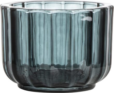 Gusta - Waxinelichthouder - Theelichthouder - Grijs - Smoked Glass - ø10,5x7,7cm