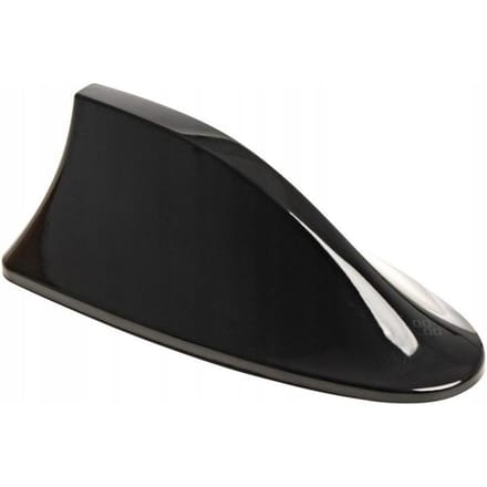 AMiO Haaienvin Autoradio Antenne Zwart - Klassiek Model 7x17x6cm met Schroefbevestiging
