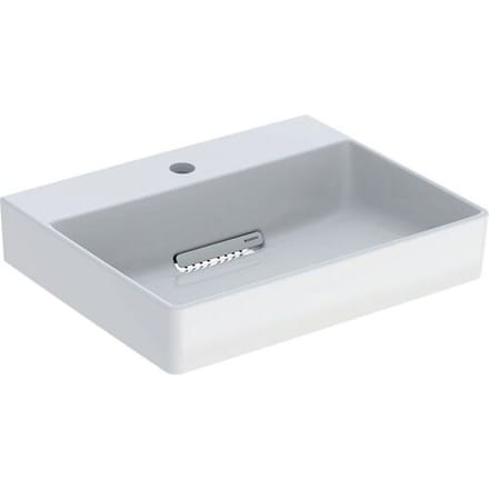 Geberit ONE Countertop washbasin, 1 tap hole, without overflow, horizontal outlet 505.024.00.1